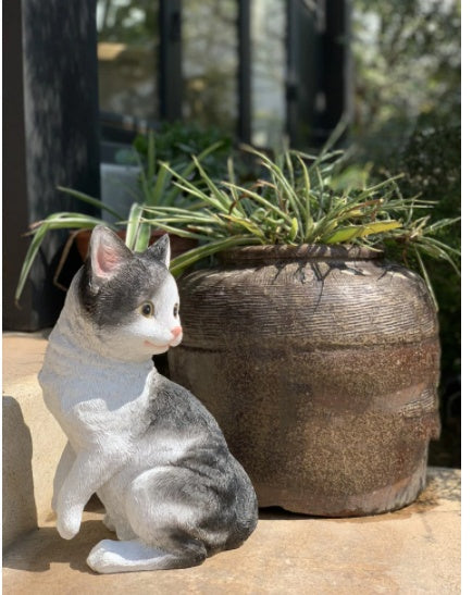 Garden Ornaments Cartoon Animals Cute Kittens