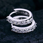 Fae Sterling Silver Huggie Earrings