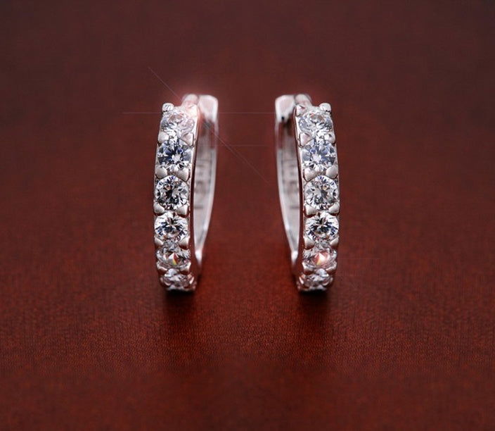 Fae Sterling Silver Huggie Earrings