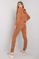 Fitted Back Zip Hooded Loungewear Set | Fancy