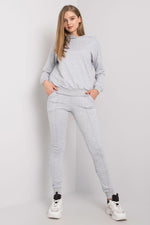 Fitted Back Zip Hooded Loungewear Set | Fancy Grey