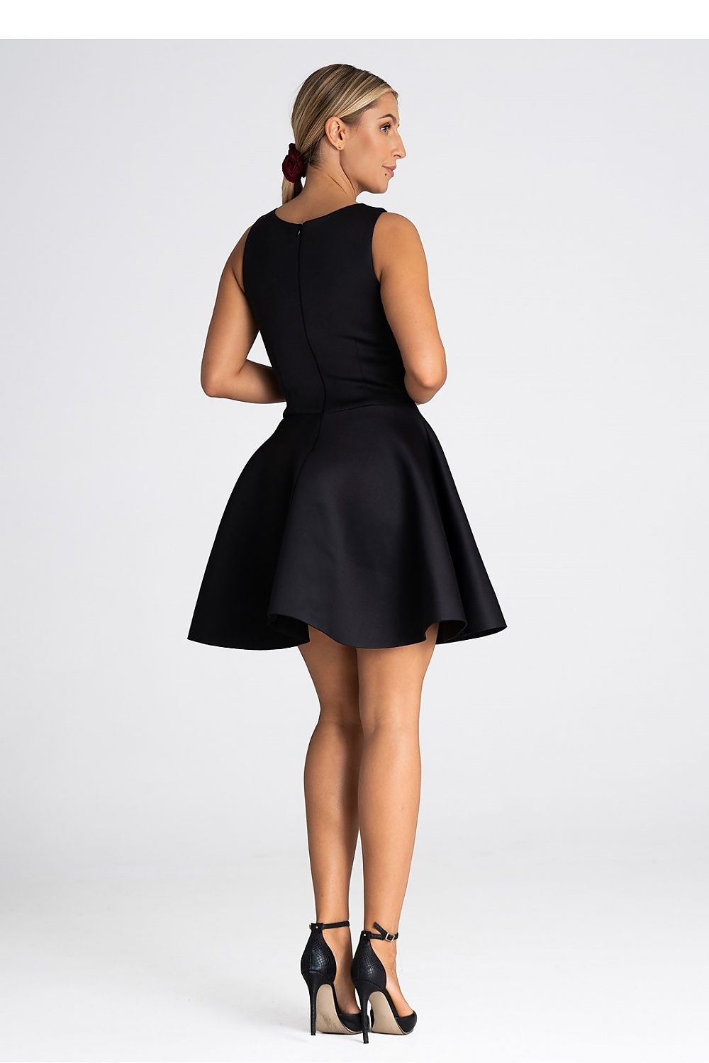 Flared Bottom Fitted Top Cocktail Dress | Figl