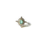 Florence Azure Stone Vintage Style Adjustable Ring