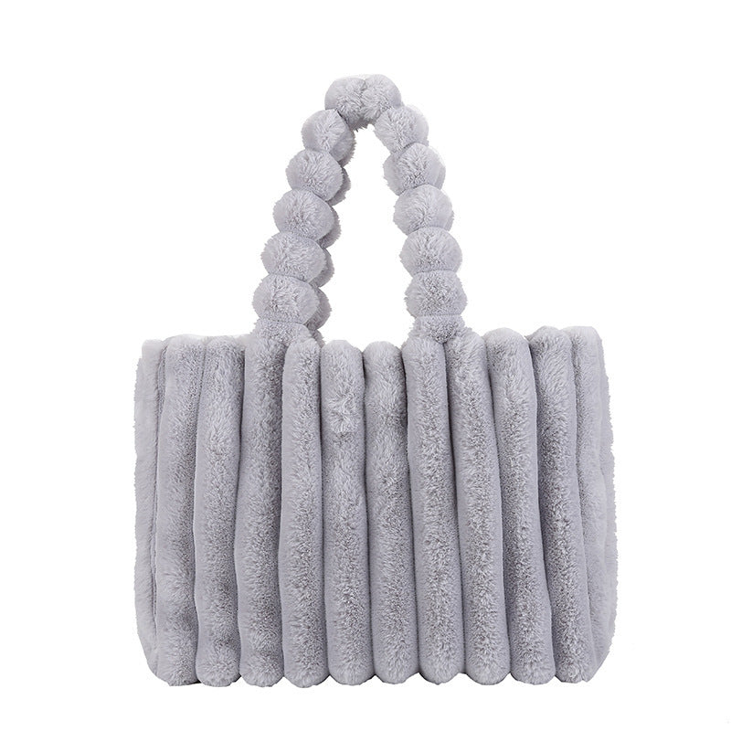 Fluffy Faux Fur Plush Bag | Small & Large | 5 Colours