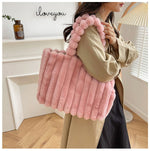 Fluffy Faux Fur Plush Bag | Small & Large | 5 Colours