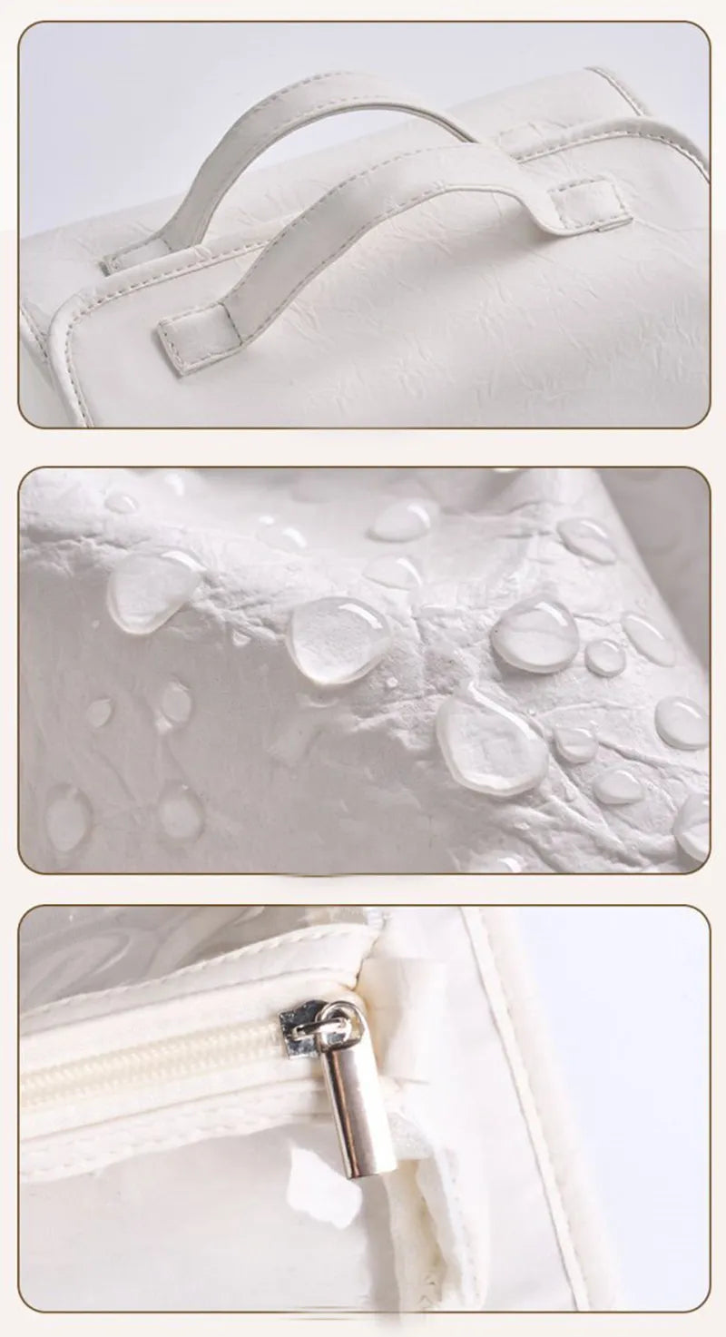 Folding Cosmetic Bag Large Capacity Waterproof Travel Makeup Toiletry Bag