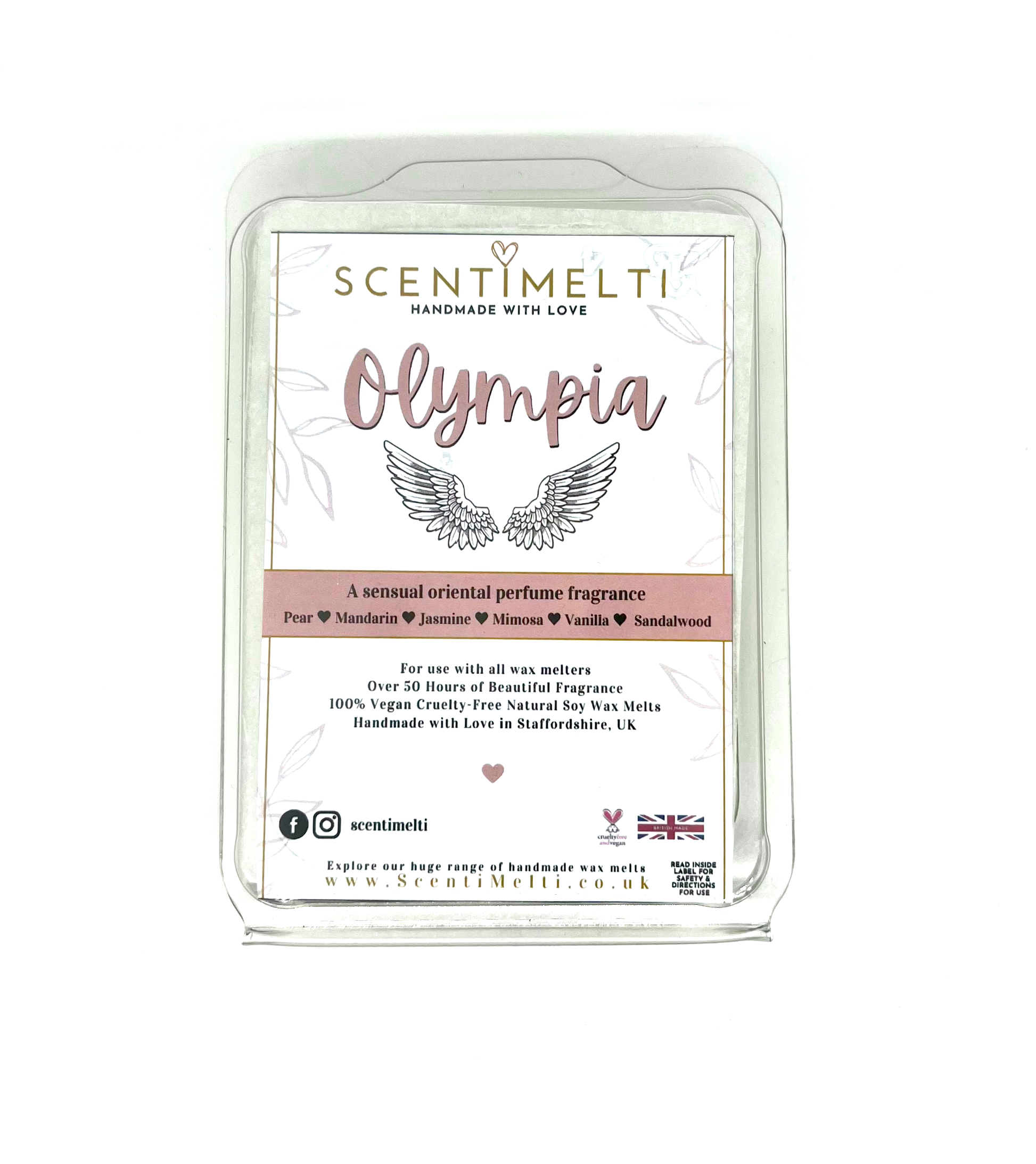 Olympia Perfume Heart Clamshell Wax Melts - ScentiMelti  Olympia Perfume Heart Clamshell Wax Melts