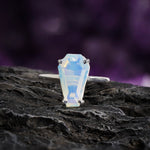 Gemstone Coffin Ring Opalite 6