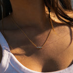 Dainty London Gold Cluster Gemstone Necklace - Elara