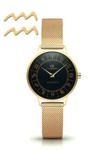 Gold Horoscope Astrology Watch - The Constellation Collection Aquarius