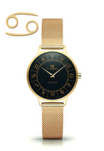 Gold Horoscope Astrology Watch - The Constellation Collection Cancer