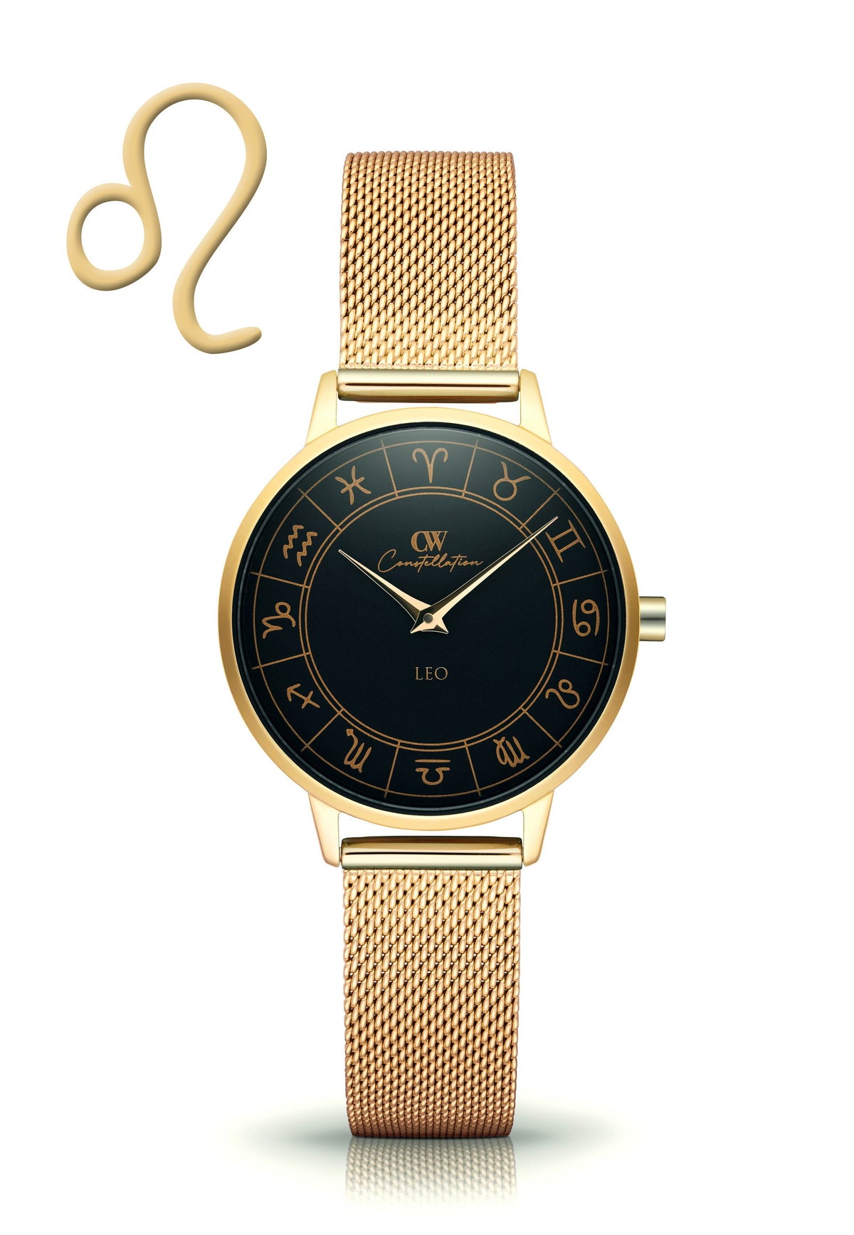 Gold Horoscope Astrology Watch - The Constellation Collection Leo