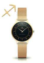 Gold Horoscope Astrology Watch - The Constellation Collection Sagittarius