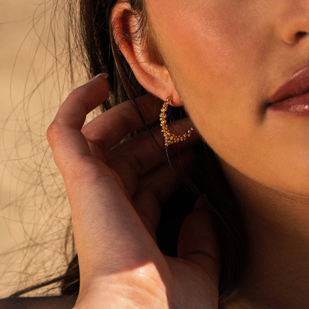 Dainty London Gold Nyx Hoops