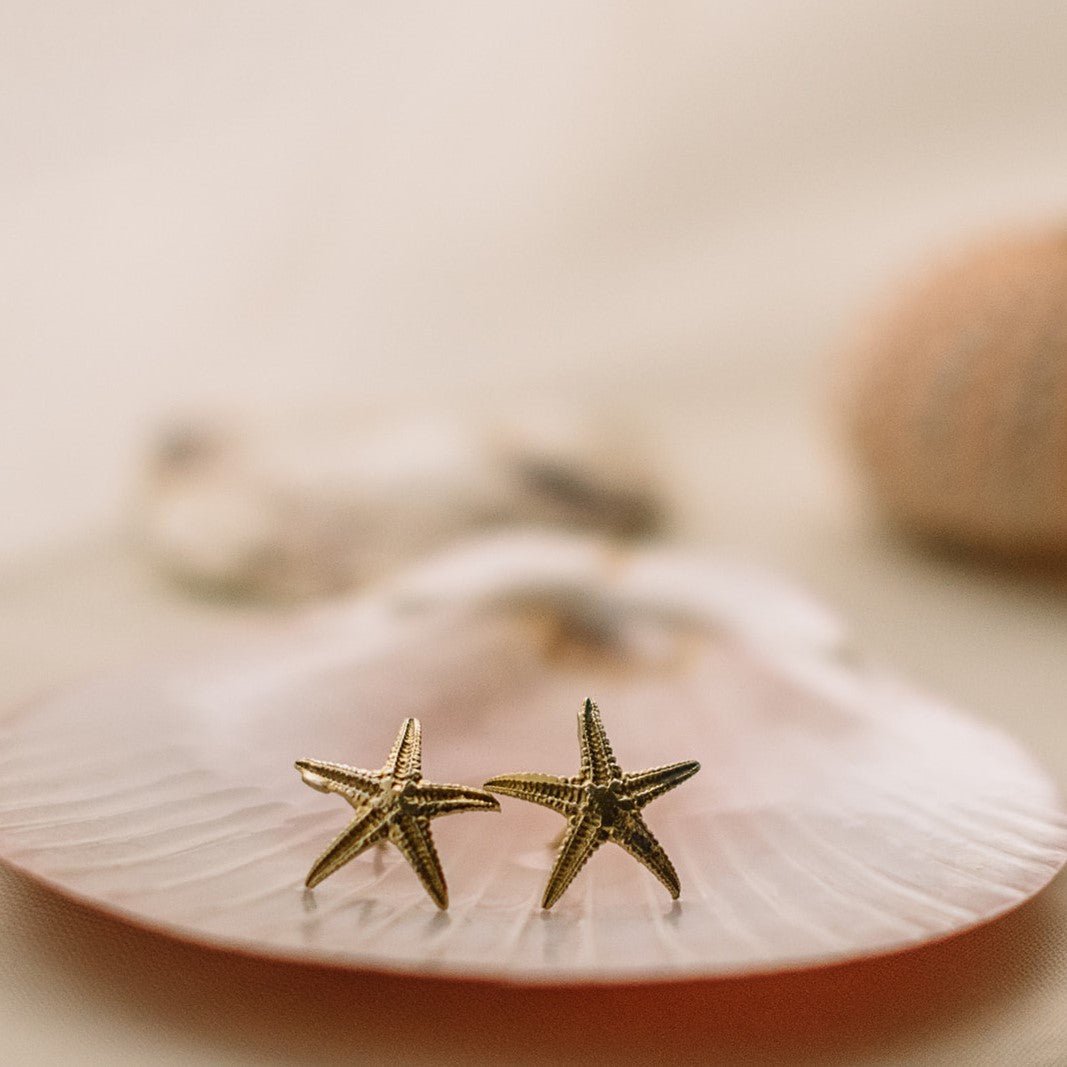 Dainty London Dainty Gold Starfish Studs