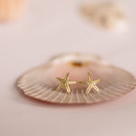 Dainty London Dainty Gold Starfish Studs