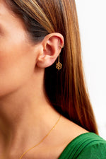 Gold Thread Through Earrings