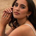 Dainty London Gold Topaz Gemstone Zaria Earrings