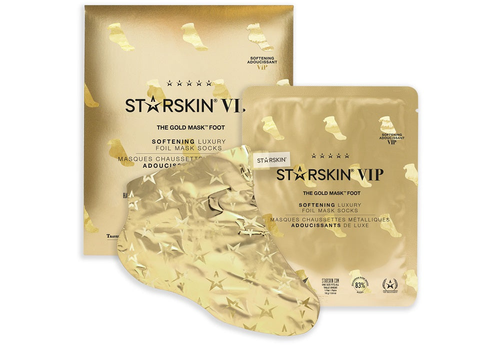 STARSKIN VIP The Gold Mask™ Foot 16g, Softening Luxury Foil Mask Socks