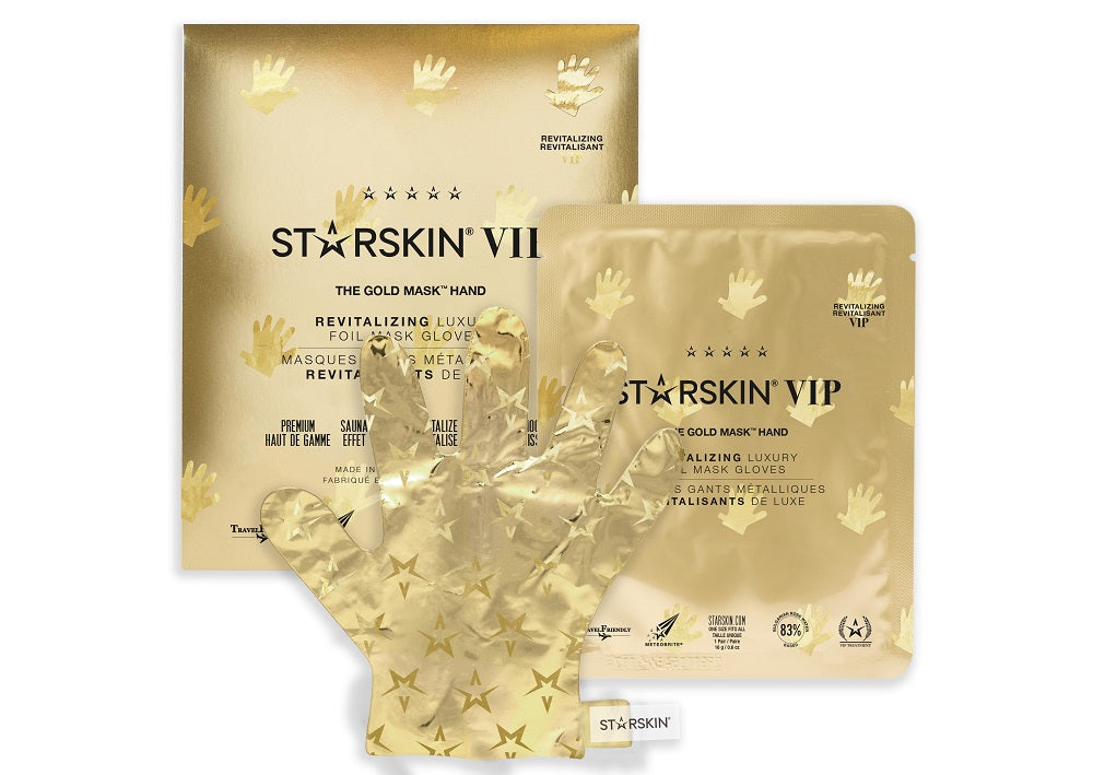 STARSKIN VIP The Gold Mask™ Hand 16g, Revitalizing Luxury Foil Mask Gloves
