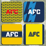 Gooners Retro Away Kits Football Coasters - Set of 4