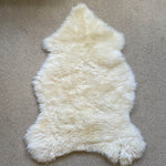 Grade B British Sheepskin Hide White Cream Ivory Sheepskin Rug