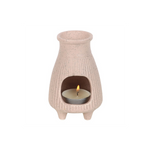 Greige Ribbed Palo Santo Brick Burner