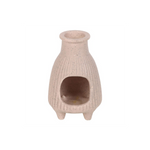 Greige Ribbed Palo Santo Burner