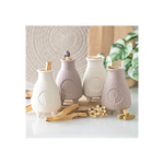 Greige Ribbed Palo Santo Burner