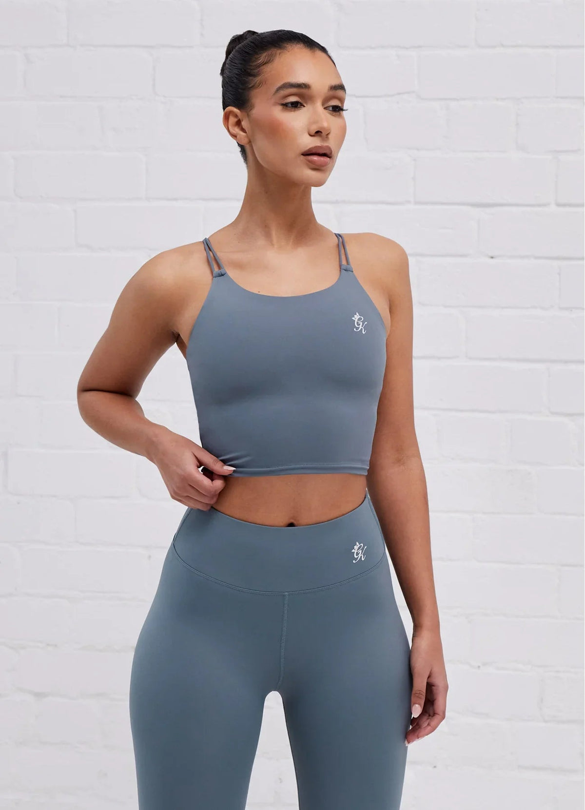 Gym King 365 Longline Tank Sports Bra - Petrol Blue