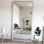 Hanaka- Full Length Grey Oak Rectangle Mirror - 200cm x 100cm