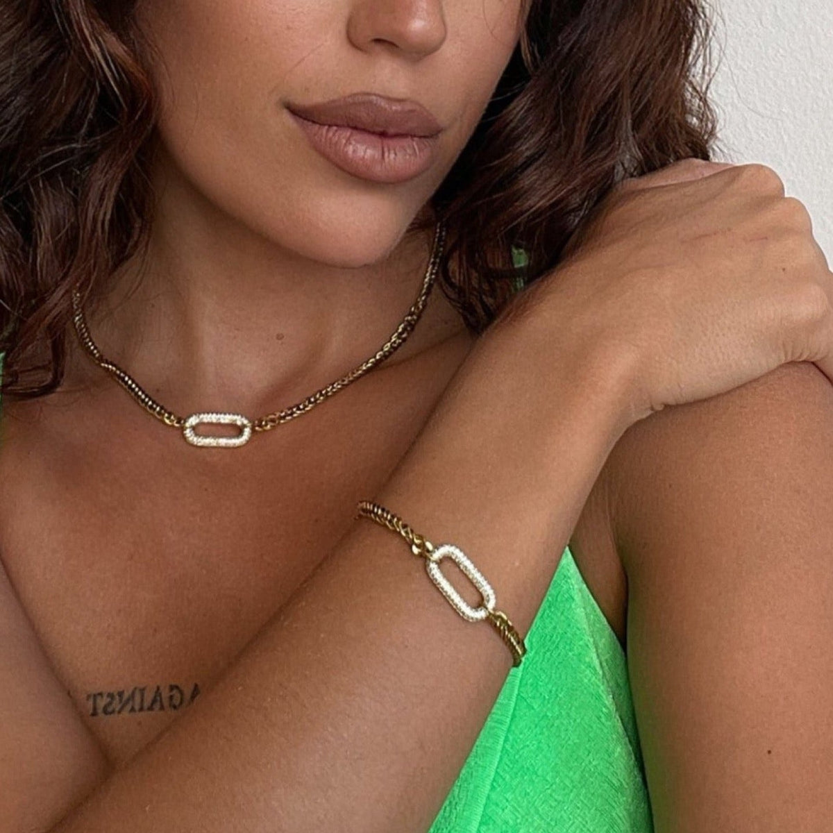 Harlow Luxe 18k Gold Plated Statement Bracelet