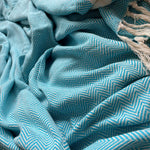 Harrington Bed Throw XL 200cm x 240cm | Teal
