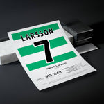 Henrik Larsson Celtic Legend Stats Print