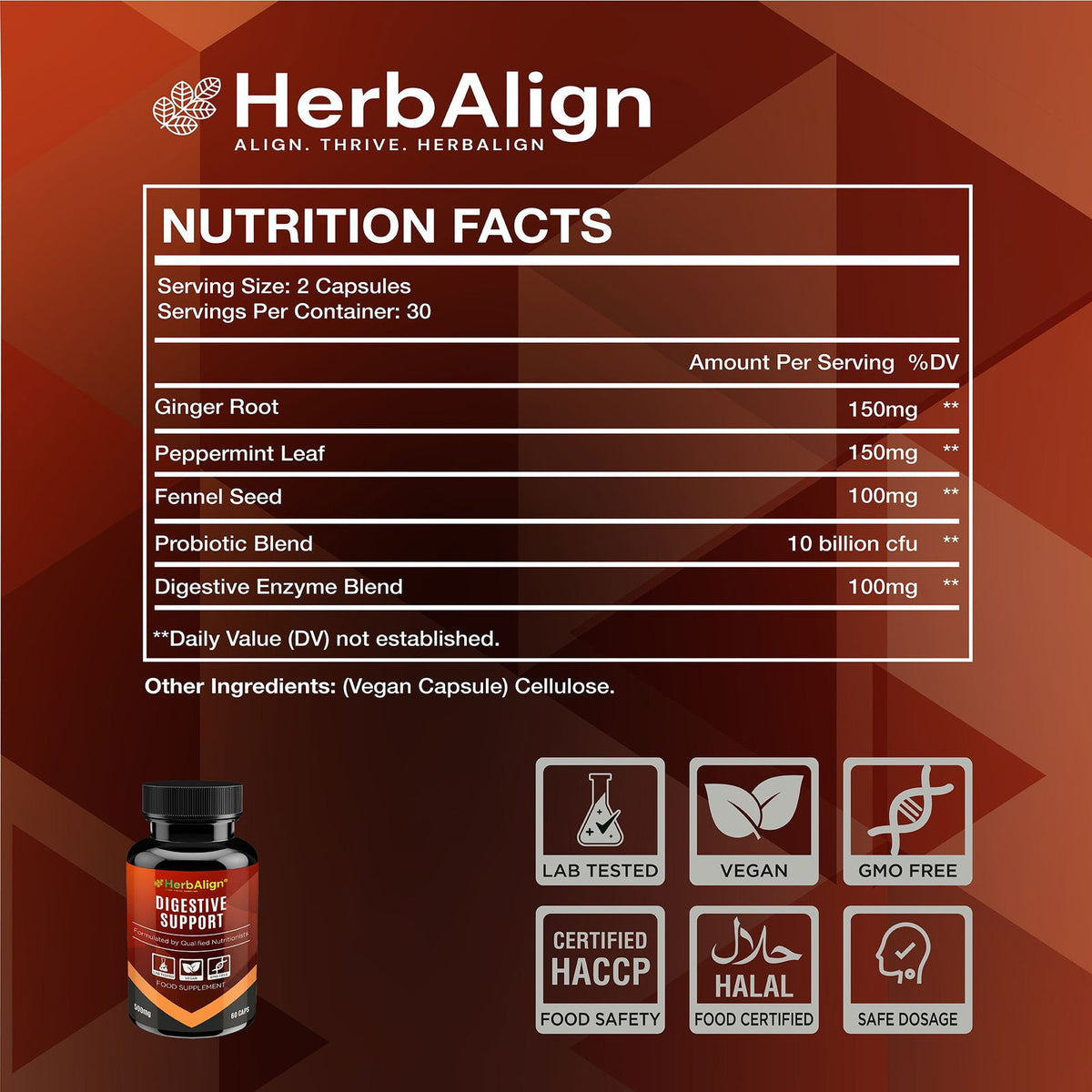 Herbalign Digestive Support Capsules