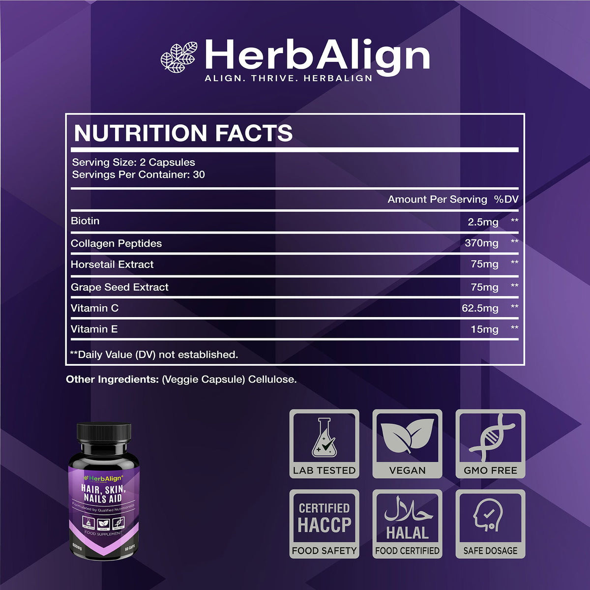 Herbalign | Hair, Skin, Nails Aid Capsules