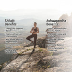 Herbalign Organic Ashwagandha & Shilajit - Natural Pure Raw Caps UK Lab tested