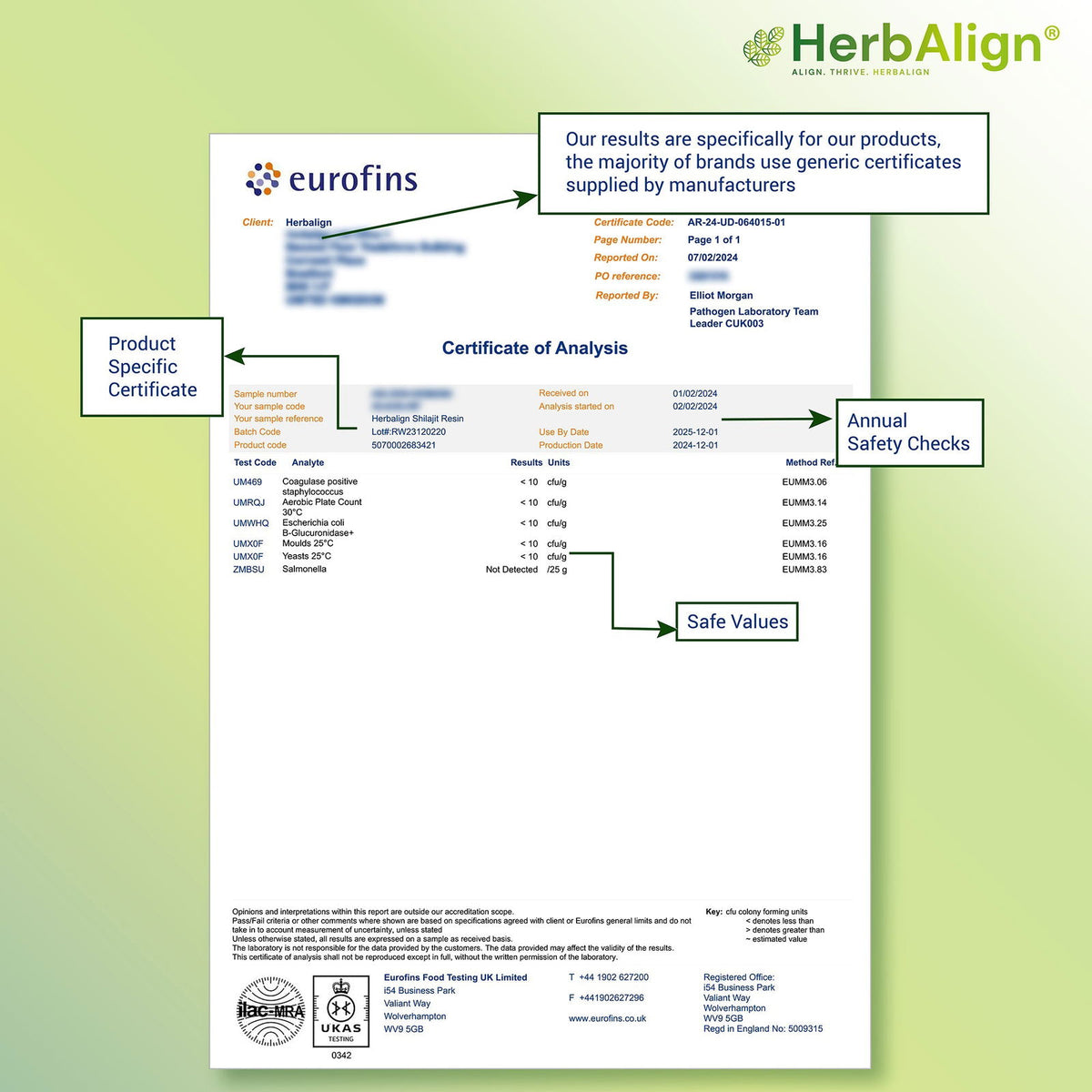 Herbalign Pure Organic Shilajit Resin 30g – High Potency Fulvic Acid UK Lab Tested