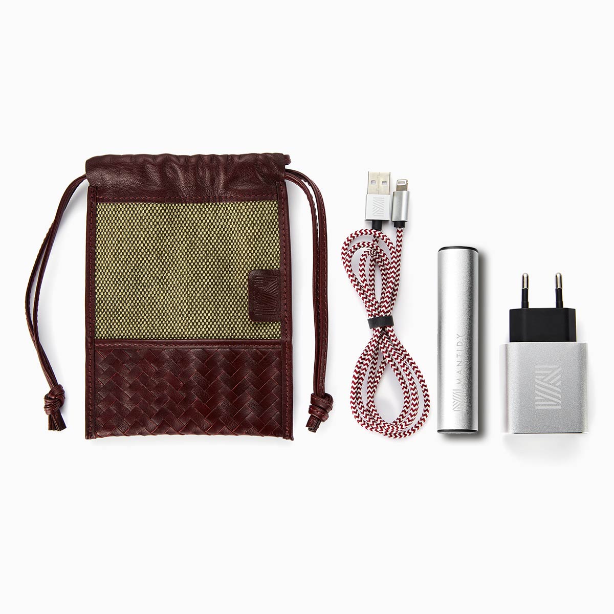 Herringbone TechPack, Bordeaux Red | Mantidy®