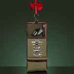 Herringbone Toiletry Wash Roll, Racing Green