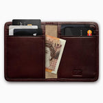 Herringbone Wallet, Bordeaux Red | Mantidy®