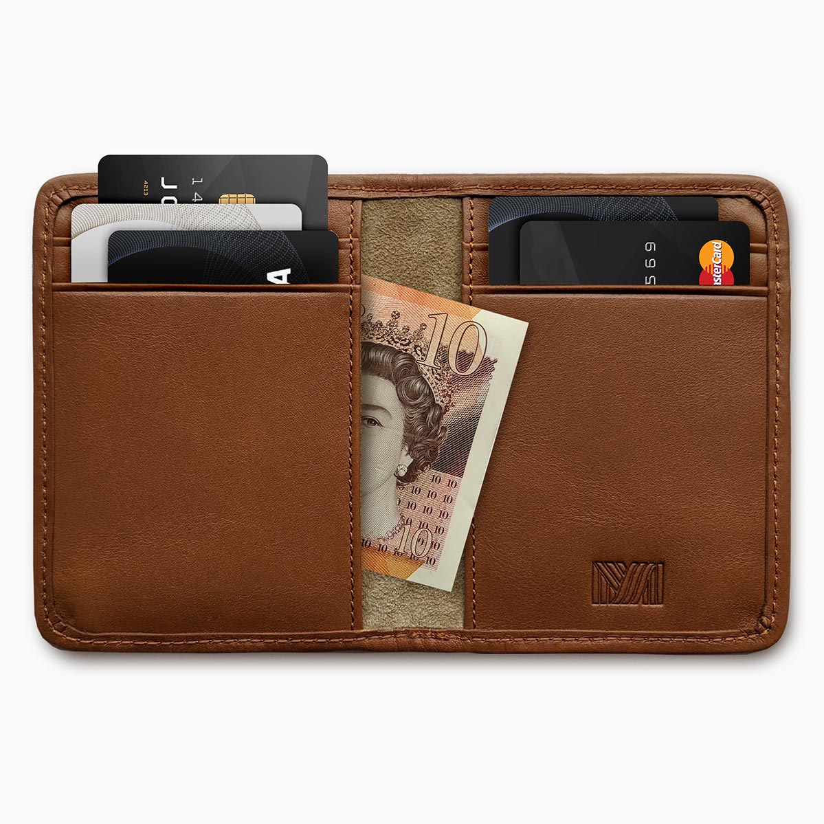 Herringbone Wallet, Tan | Mantidy®