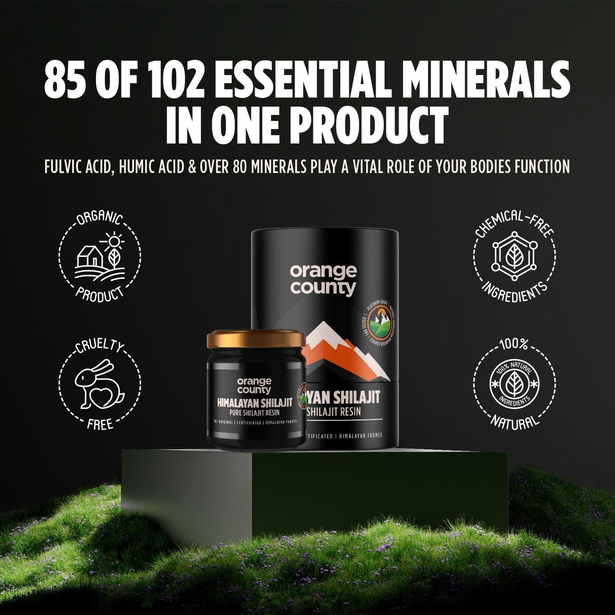 Orange County Himalayan Shilajit Resin 50g | Natural Energy Booster