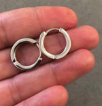 Hoop Earrings with Small Pave-set Stones