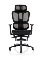 Horizon Executive Mesh Chair With Height Adjustable Arms and Footrest Black