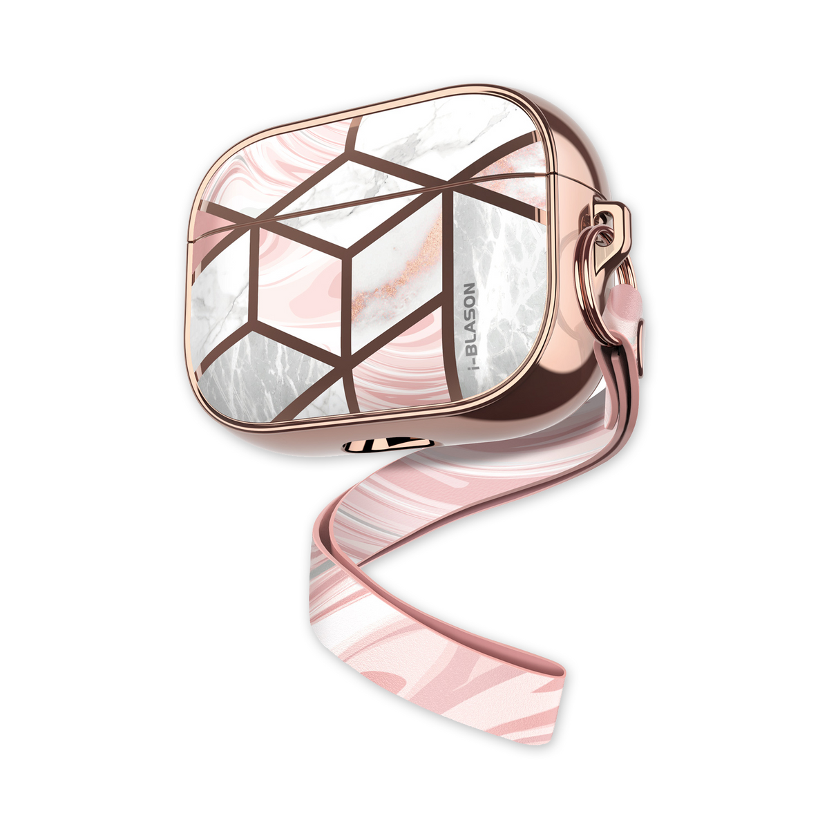 i-Blason Cosmo Series Case Designed for Airpods Pro, 360° Protective Stylish AirPods Case Cover Compatiable with Apple AirPods Pro (2019) (Marble)