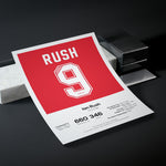 Ian Rush Liverpool Legend Stats Print - ScentiMelti Home Fragrance, Beauty & Gifts UK