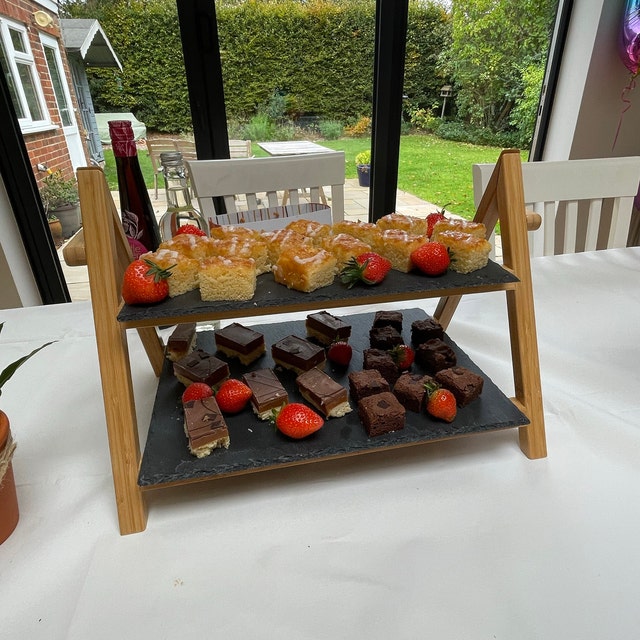 2 Tier Cake Stand Tiered Serving Stand
