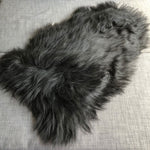 Icelandic Natural Black Eco Sheepskin Rug 100% Undyed