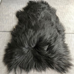 Icelandic Natural Black Eco Sheepskin Rug 100% Undyed